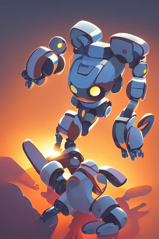 Image similar to metabots medabots medarotto medarot robot minimalist comics, behance hd by jesper ejsing, by rhads, makoto shinkai and lois van baarle, ilya kuvshinov, rossdraws global illumination ray tracing hdr radiating a glowing aura