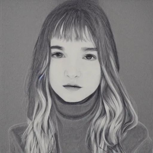 Prompt: Malina Weissman, one line drawing, hyperrealistic