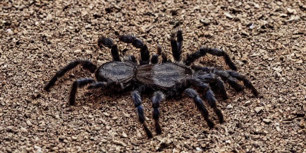 Prompt: A big tarantula on the flat belly of a teenage redhead sleeping during a heatwave