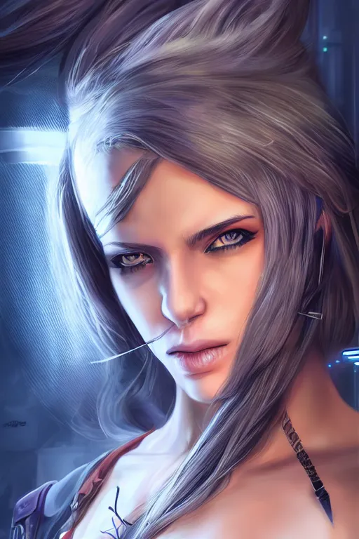 Image similar to heroine, beautiful, cyberpunk female Ninja,ultra detailed, digital art, 8k ,character ,realistic, portrait, hyperrealistic