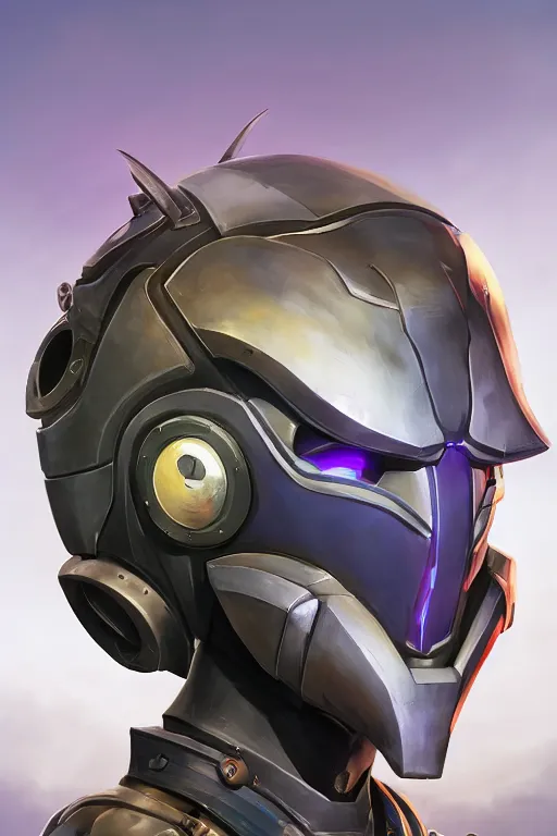 Image similar to epic mask helmet robot ninja portrait stylized as fornite style game design fanart by concept artist gervasio canda, behance hd by jesper ejsing, by rhads, makoto shinkai and lois van baarle, ilya kuvshinov, rossdraws global illumination radiating a glowing aura global illumination ray tracing hdr render in unreal engine 5