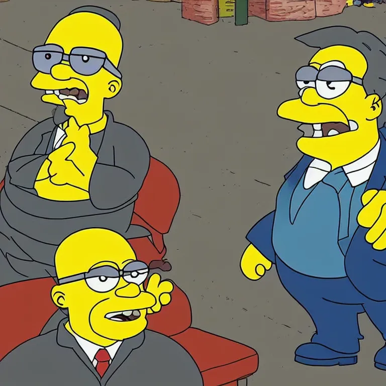 Image similar to danny devito as a simpsons character