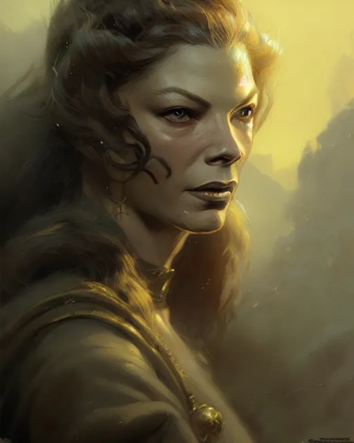 Prompt: fierce young lauren bacall, fantasy character portrait, ultra realistic, concept art, intricate details, highly detailed by greg rutkowski, gaston bussiere, craig mullins, simon bisley