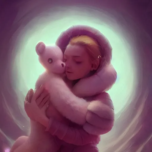 Image similar to The snuggliest snuggles in the world, huggy wuggy from poppy playtime video game, fullbody, ultra high detailed, glowing lights, oil painting, Greg Rutkowski, Charlie Bowater, Beeple, unreal 5, DAZ, hyperrealistic, octane render, RPG portrait, dynamic lighting, fantasy art, beautiful face