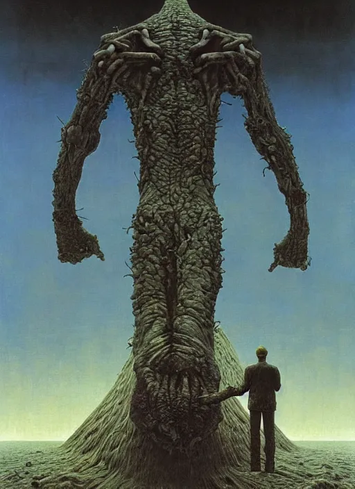 Prompt: hyper realistic end of the world by zdzisław beksinski and norman rockwell and greg rutkowskiweta studio, tokyo futuristic in background, and lucasfilm, realm of the ovarian machine, horror art, the darkest hour