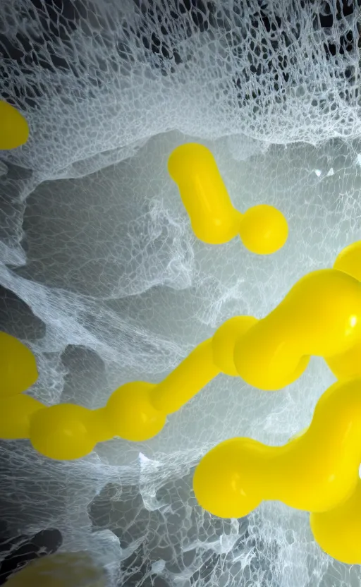 Prompt: photo of liquid nitrogen with yellow water-cooling coolant flowing through latent representations of yellow ice caverns undergoing centrifugal forces, computer circuitry sticking out the walls!!!!, high detail, high contrast!, low-poly elements!!!, 4k