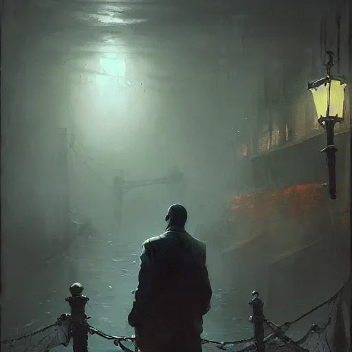 Prompt: innsmouth, by h. p. lovecraft, horror, dramatic lighting, lovecraftian, painted by raymond swanland, painted by greg rutkowski, painted by jeremy mann, painted by artgerm, painted by igor kieryluk, trending on artstation