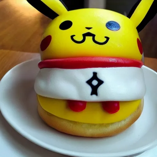 Prompt: pikachu hamburger pikachu everything