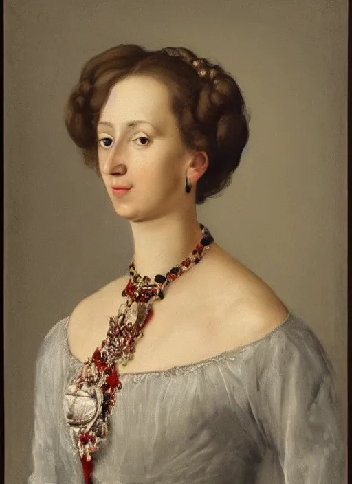 Image similar to jan nepomucen głowacki and ludwik de laveaux painted style portrait of karolina zebrowska, female fashion and dress historian, high detail, smooth face, high detail, 1 9 th century painting, 4 k