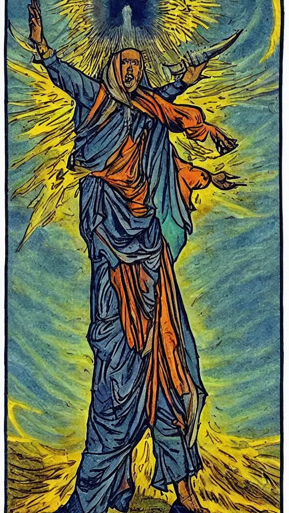 Image similar to tarot card named \'the ascension\'