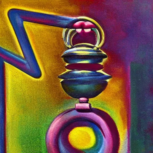 Image similar to another time piece ringing the bell, abstract surreal