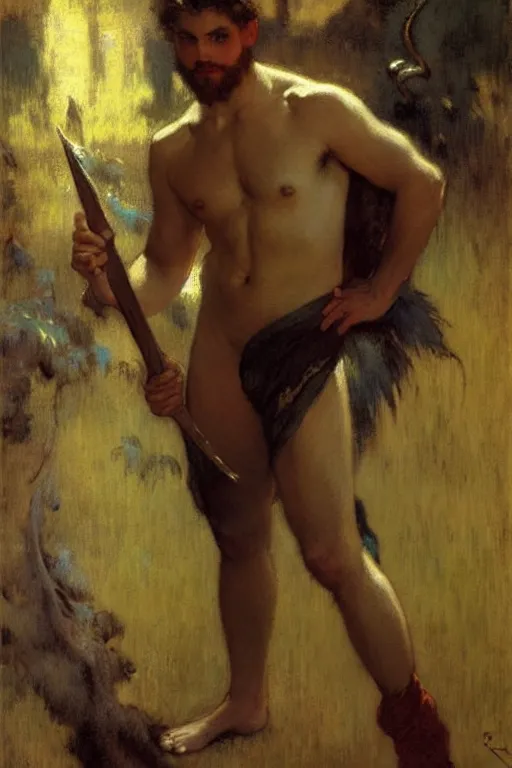 Image similar to attractive male, arcane : league of legends, painting by gaston bussiere, craig mullins, j. c. leyendecker, edgar degas