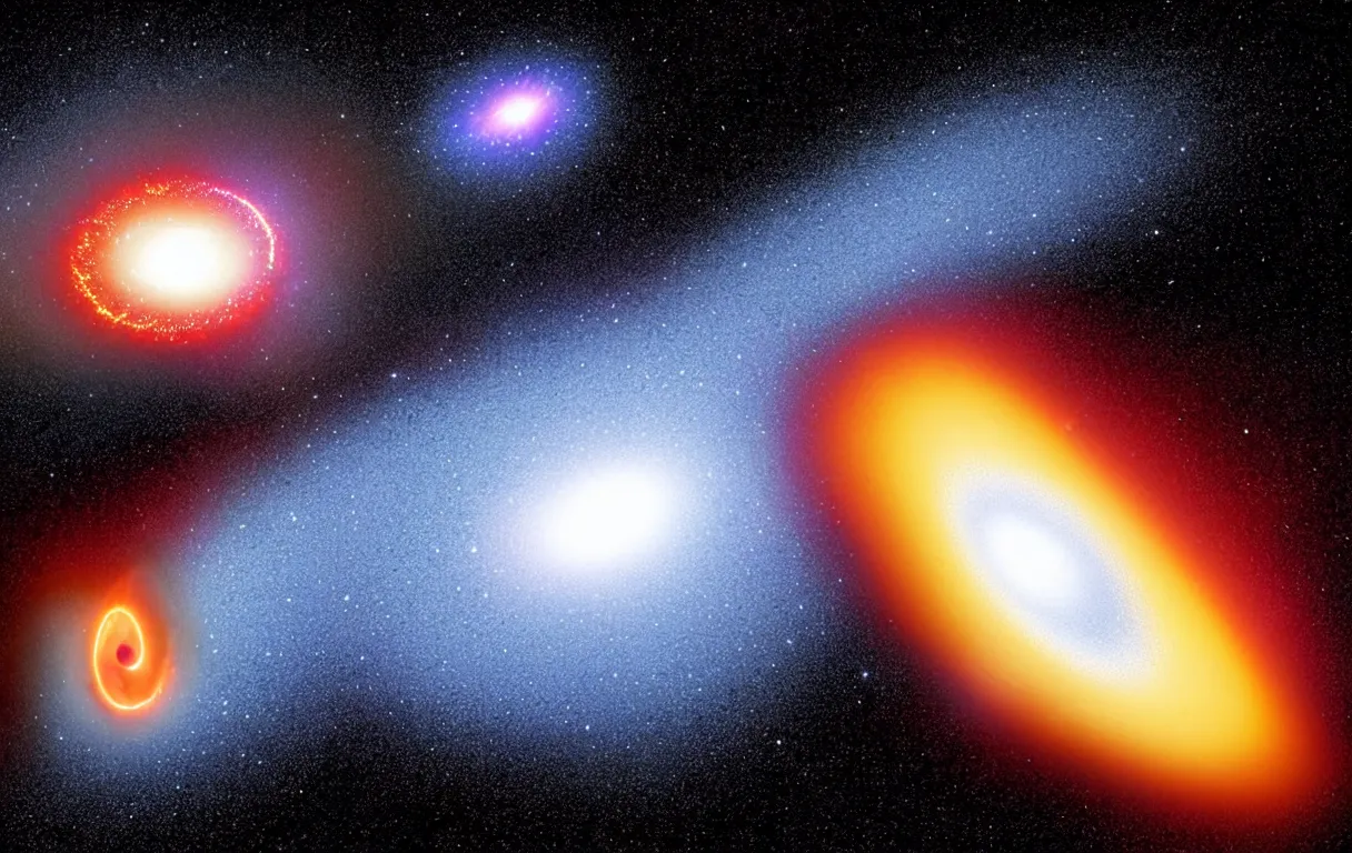 Prompt: quasar supermassive black hole