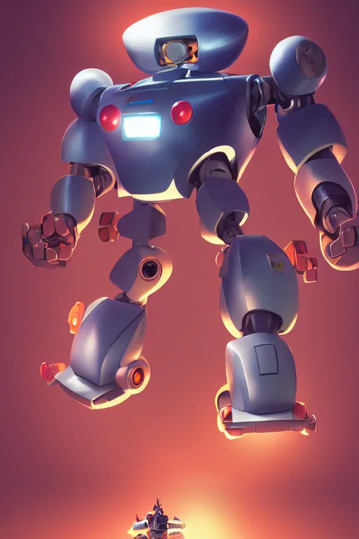 Image similar to metabots medabots medarotto medarot robot minimalist comics, behance hd by jesper ejsing, by rhads, makoto shinkai and lois van baarle, ilya kuvshinov, rossdraws global illumination ray tracing hdr radiating a glowing aura