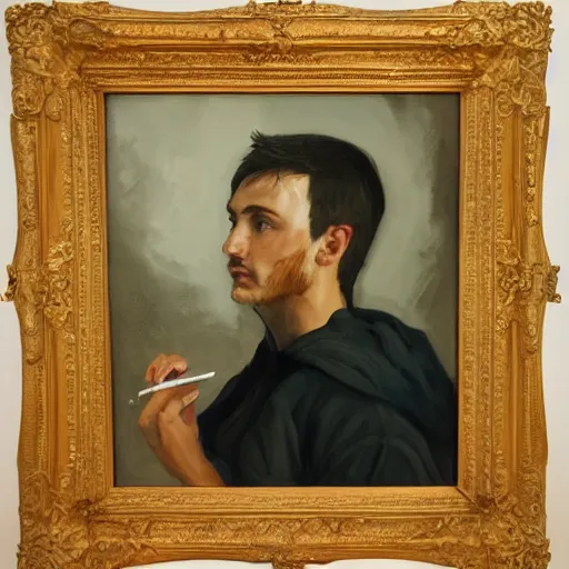 Image similar to The average Youtuber, masterpiece, oil paint