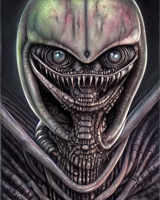 Prompt: highly detailed giger alien, hyper realistic, artstation, illustration, nicoletta ceccoli, mark ryden, lostfish, dan decarlo, bob clampett, max fleischer, digital paint, matte paint, vivid colors, detailed and intricate environment