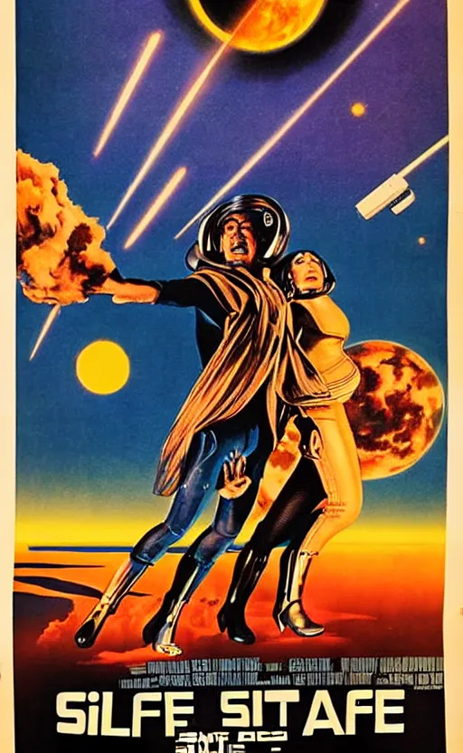 Image similar to 1 9 7 0 s scifi movie poster art