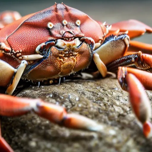 Image similar to Medium close up of a crab, award winning photo