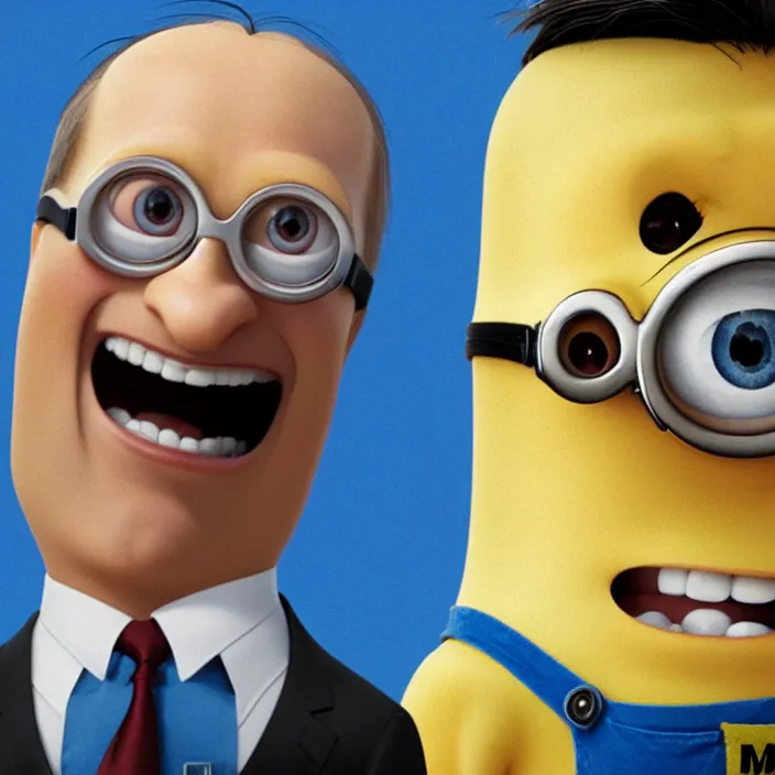 Image similar to russian president vladimir putin as a minion from despicable me