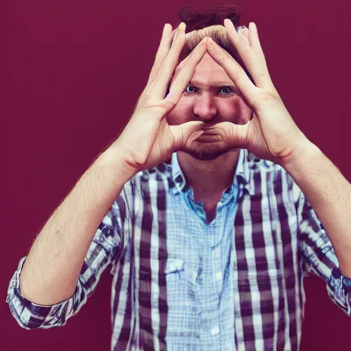 Image similar to man facing camera and waving