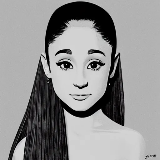 Image similar to “ ariana grande retro minimalist portrait by jean giraud, moebius starwatcher comic, sharp, smooth face, 8 k ”