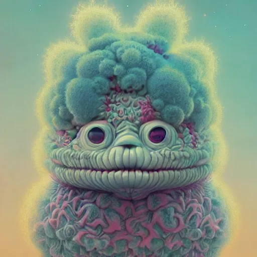 Prompt: a fluffy fractal:: by Martine Johanna and Simon Stålenhag and Chie Yoshii and Casey Weldon and Guillermo del toro :: ornate, dynamic, particulate, pastel colors, intricate, elegant, highly detailed, centered, artstation, smooth, sharp focus, octane render, 3d