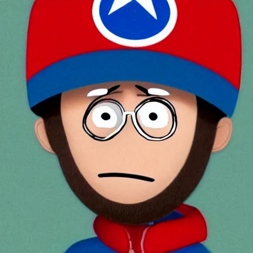 Image similar to Mr. Mackey (South park) as a realistic human, hd, hyper-realism, deatailed,