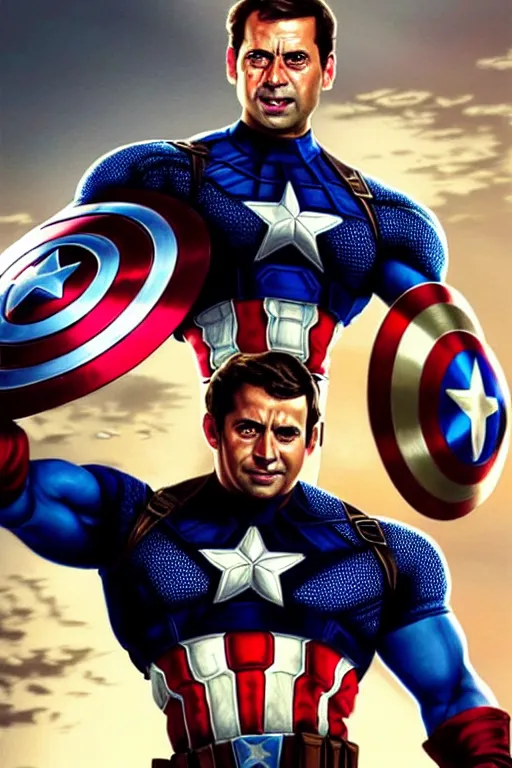 Image similar to Rahul Gandhi as Captain America , Captain America costume, Rahul Gandhi hairstyle, Captain America body type, Rahul Gandhi Face, calm, cute, portrait, baby figure, highly detailed, digital painting, artstation, concept art, smooth, sharp focus, illustration, cinematic lighting, art by artgerm and greg rutkowski and alphonse mucha