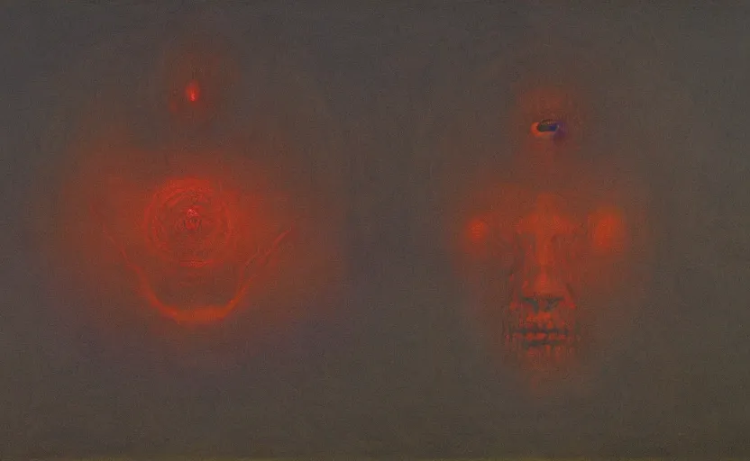 Prompt: A detailed painting of the nine circles of hell made in the style of Beksinski