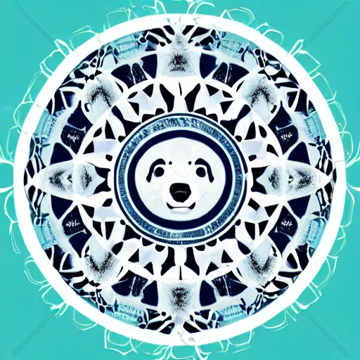 Image similar to polar bear mandala