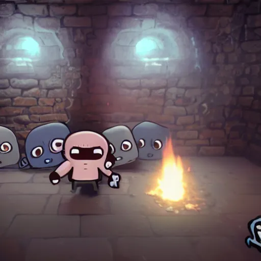 Prompt: the binding of isaac in unreal engine