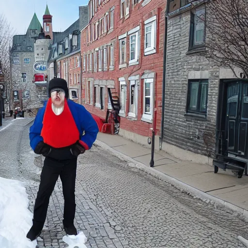 Prompt: A typical person from Quebec City