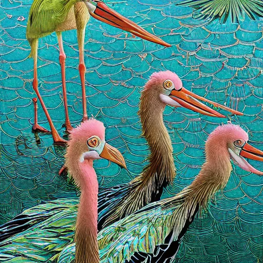 Image similar to realistic atlantic spring pond diamond stork chianti purse death metal album cover, by victo ngai and johfra bosschart and tom thomson, speedpainting, 2 d game art, postmodern