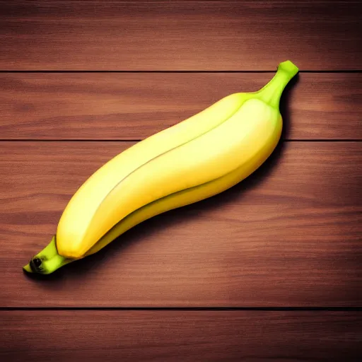 Image similar to banana on a table kitchen background 3D render cinema 3D