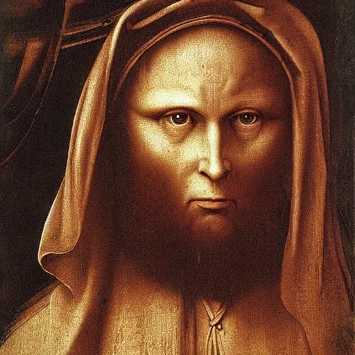 Prompt: the man i see in my nightmares, by da vinci