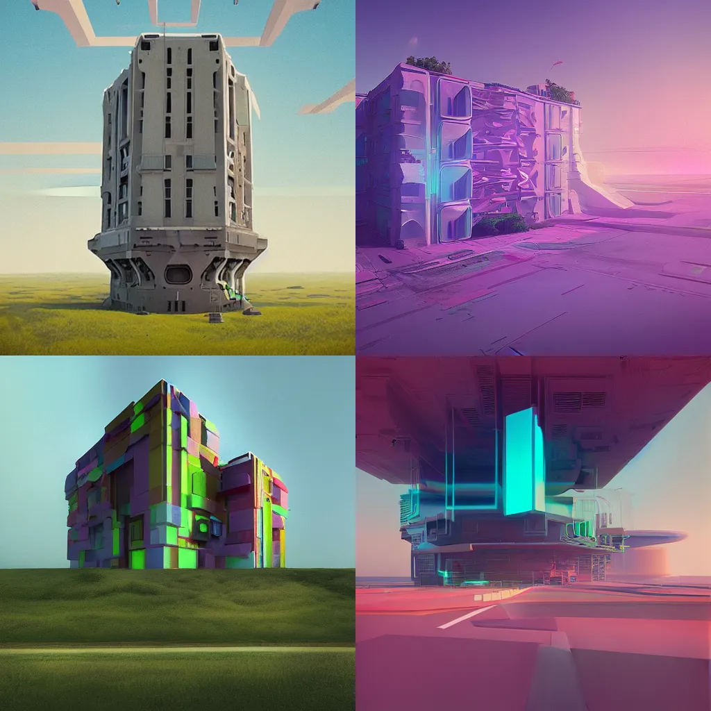 Image similar to Artwork by Beeple