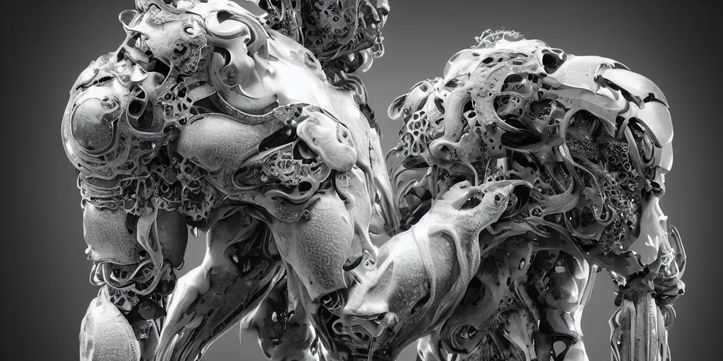 Image similar to hyper realistic photography of a stunningly beautiful cyborg male, elbow, plated, thy, intimate, holding close, in the style of beth cavener, jin kagetsu,, and wlop, highly detailed, intricate filigree,, masterpiece, award winning, sharp focus, concept art, ringflash lighting, ambient lighting, octane render, 8 k, artstation