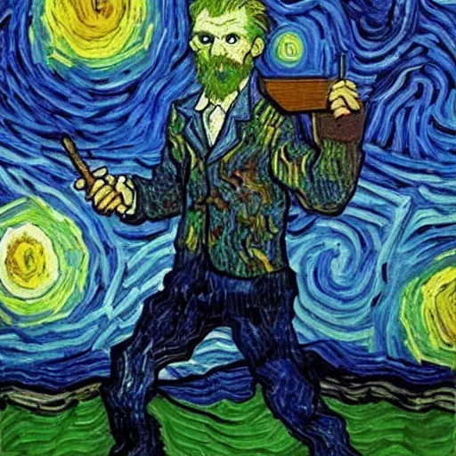 Prompt: Zombie van Gogh