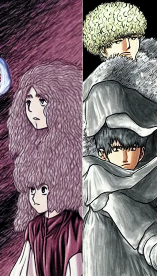 Image similar to the two complementary forces that make up all aspects and phenomena of life, from Berserk