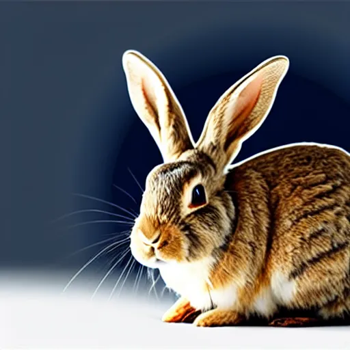 Prompt: a photorealistic photo of a rabbit, the rabbit has a pancake on its head