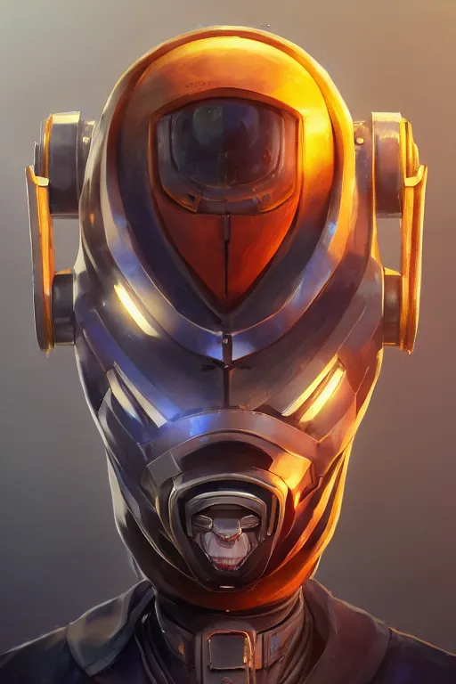 Image similar to epic mask helmet robot ninja portrait stylized as fornite style game design fanart by concept artist gervasio canda, behance hd by jesper ejsing, by rhads, makoto shinkai and lois van baarle, ilya kuvshinov, rossdraws global illumination radiating a glowing aura global illumination ray tracing hdr render in unreal engine 5