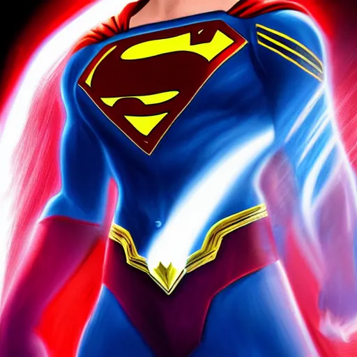 Image similar to superman as captain marvel, artstation hall of fame gallery, editors choice, #1 digital painting of all time, most beautiful image ever created, emotionally evocative, greatest art ever made, lifetime achievement magnum opus masterpiece, the most amazing breathtaking image with the deepest message ever painted, a thing of beauty beyond imagination or words