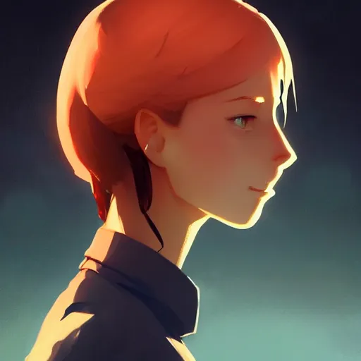 Image similar to pretty girl portrait profile picture, dramatic lighting, digital painting, arcane magic, by makoto shinkai and ilya kuvshinov, rossdraws, illustration, fantasy