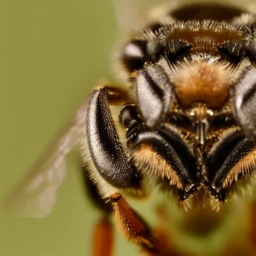 Image similar to bee with human face