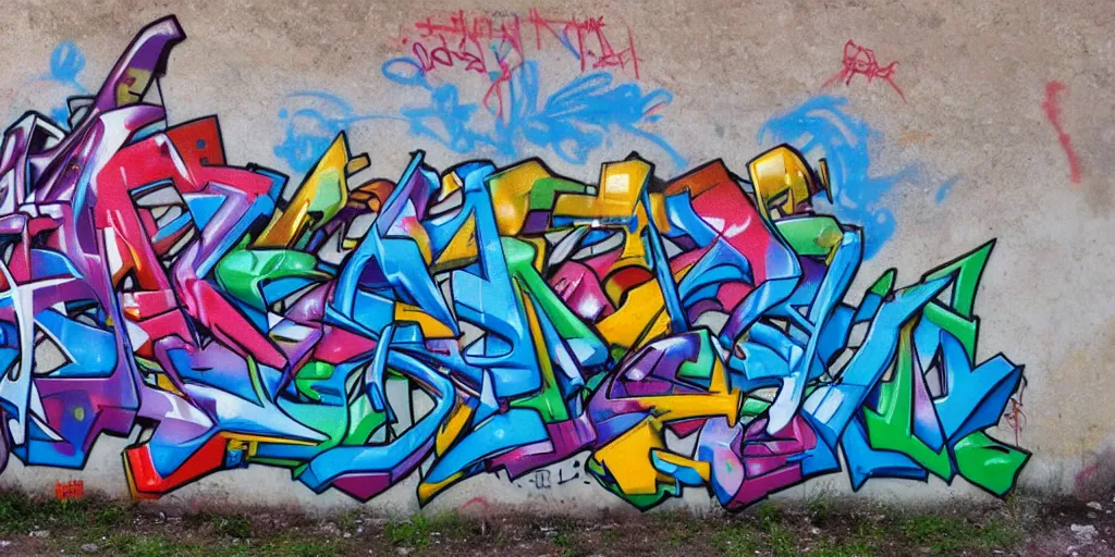 Image similar to graffit made by evgeny ches