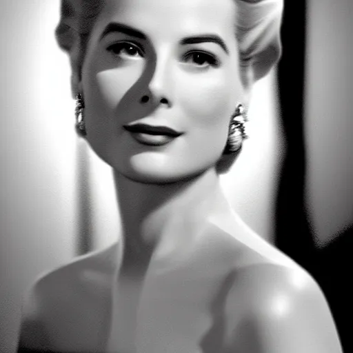 Prompt: 3D digital art of Grace Kelly dressed in a silk tank-top while she thinks a memory she thought she had but the memory was from the mind of the King of razor blades, Pinterest filter, complex detail added after taking the film still at 16K resolution, amazingly epic visuals, epically luminous image, amazing lighting effect, image looks gorgeously crisp as far as it's visual fidelity goes, absolutely outstanding image, perfect film clarity, amazing film quality, iridescent image lighting, mega-beautiful pencil shadowing, 16k upscaled image, soft image shading, crisp image texture, intensely beautiful image, large format picture, it's a great portrait of the highest quality, great Pinterest photo, Vogue portrait is masterfully lit, intricate, elegant, highly detailed, smooth, sharp focus, award-winning, masterpiece, in the style of Tom Bagshaw, Cedric Peyravernay, Peter Mohrbacher