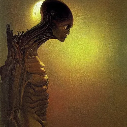 Image similar to alien by ilya repin