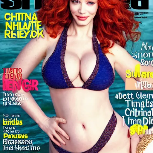 Image similar to christina hendricks, sports illustrated swimsuit edition, bikini