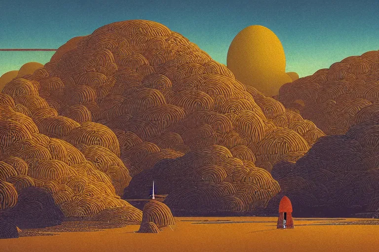 Image similar to a serene landscape by Dan McPharlin Ivan Bilibin Zhang Kechun