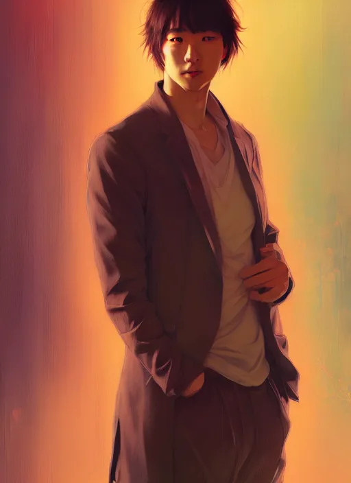 Image similar to handsome satoru gojo, half body shot, path traced, highly detailed, high quality, digital painting, alena aenami, lilia alvarado, shinji aramaki, karol bak, alphonse mucha, tom bagshaw